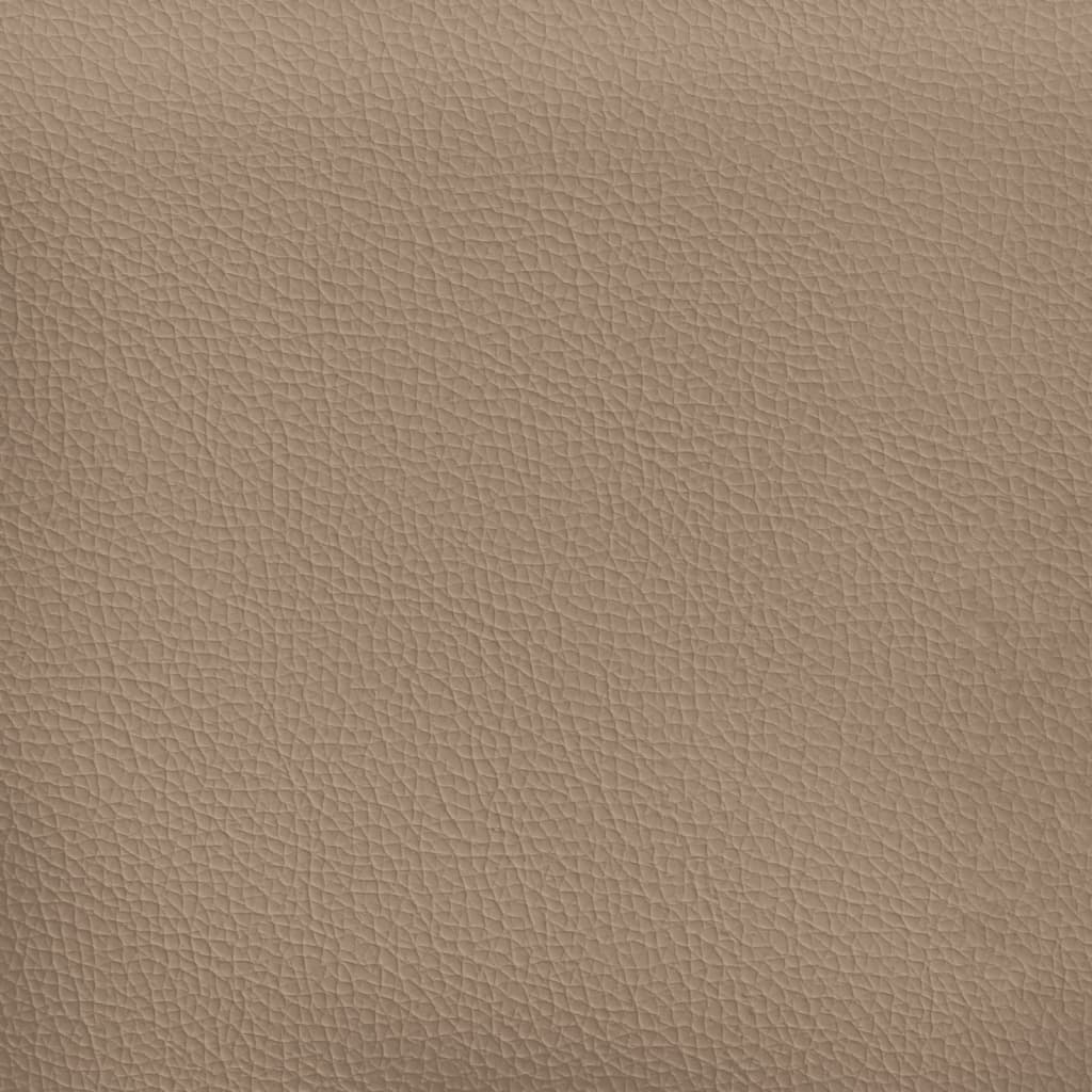 2-dijelni set sofa s jastucima boja cappuccina od umjetne kože Smeđa