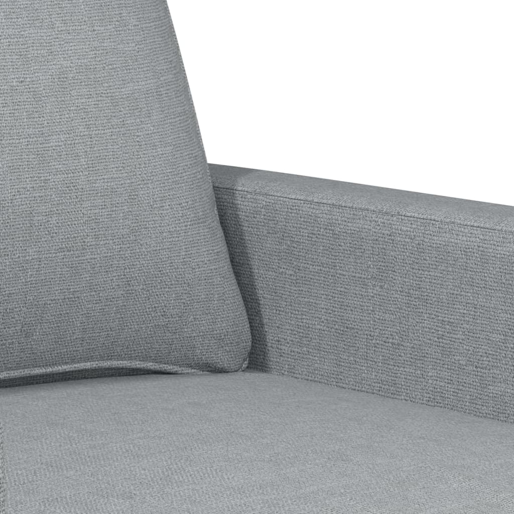 4-dijelni set sofa s jastucima svjetlosivi od tkanine Siva