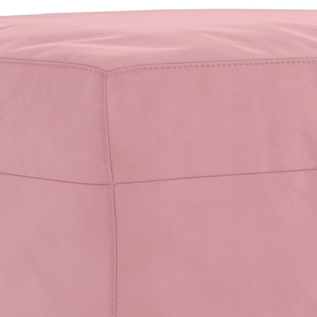 4-dijelni set sofa s jastucima ružičasti baršunasti