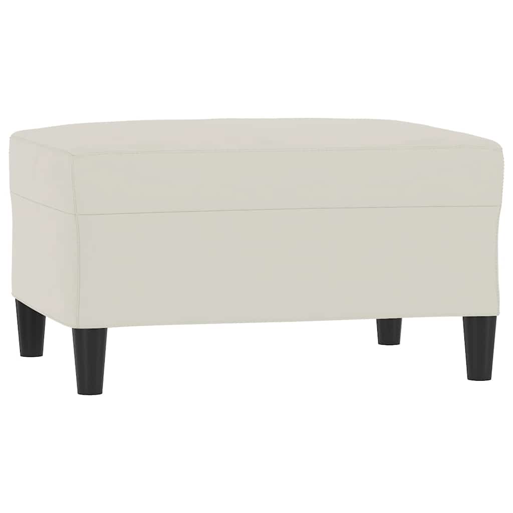 3-dijelni set sofa s jastucima krem baršunasti Krema