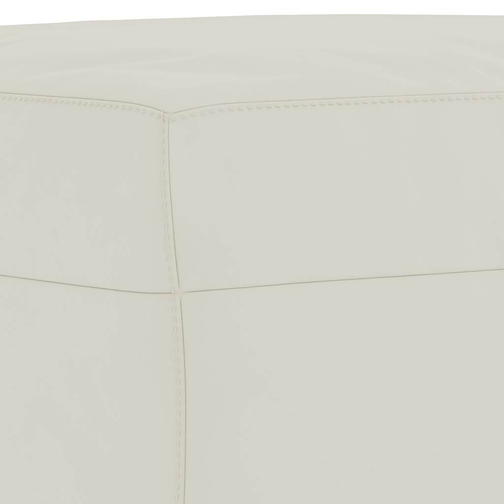 3-dijelni set sofa s jastucima krem baršunasti Krema