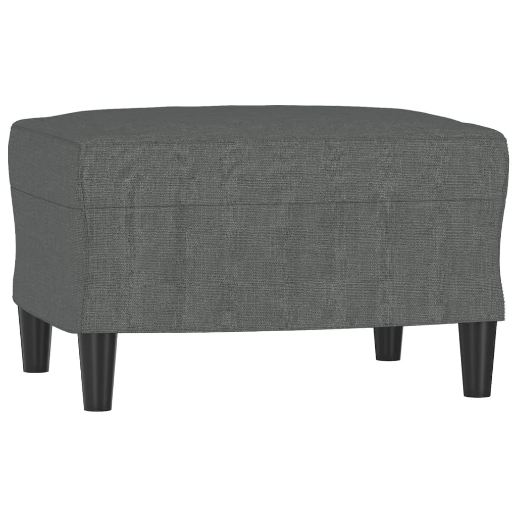 4-dijelni set sofa s jastucima tamnosivi od tkanine Siva