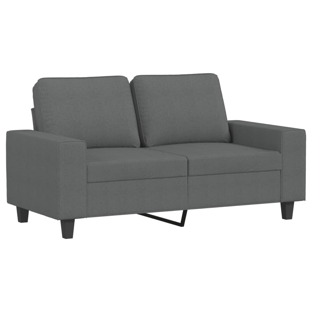 3-dijelni set sofa tamnosivi od tkanine Siva