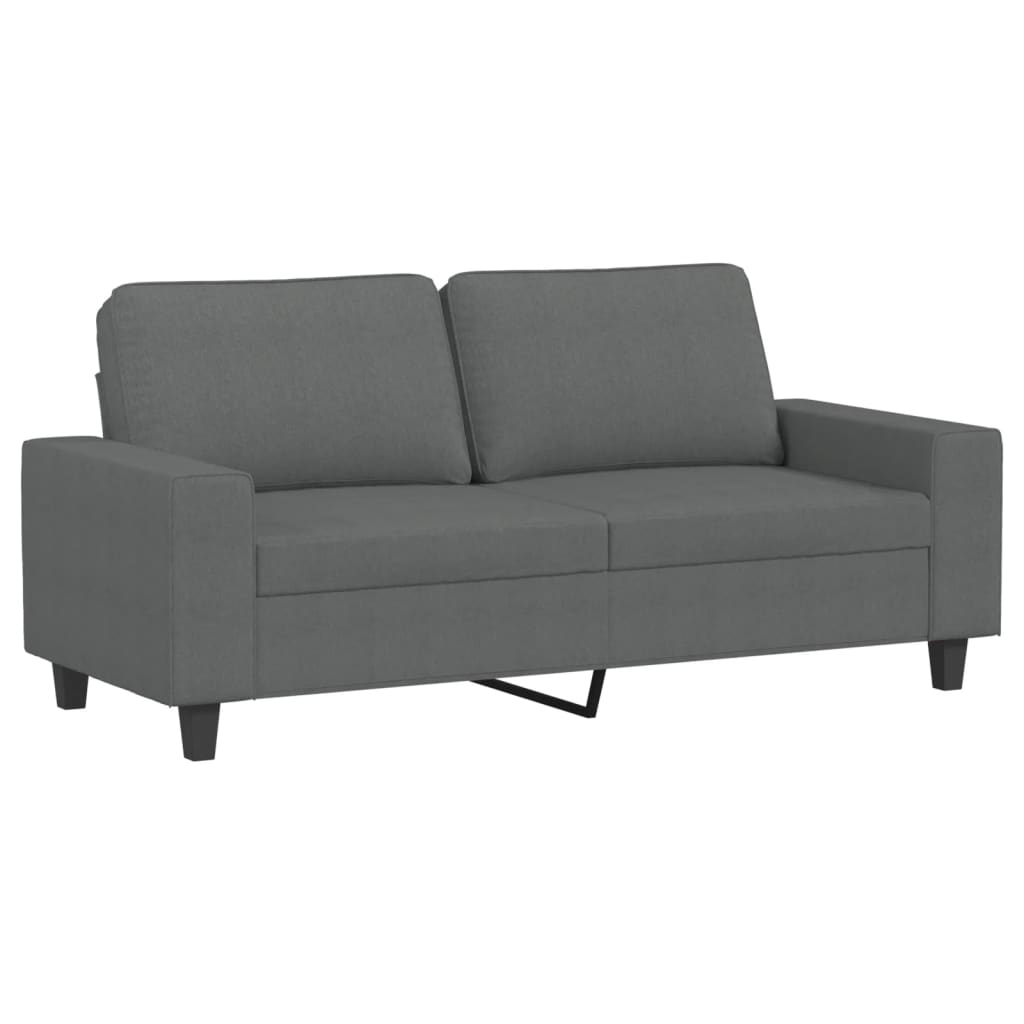 3-dijelni set sofa tamnosivi od tkanine Siva