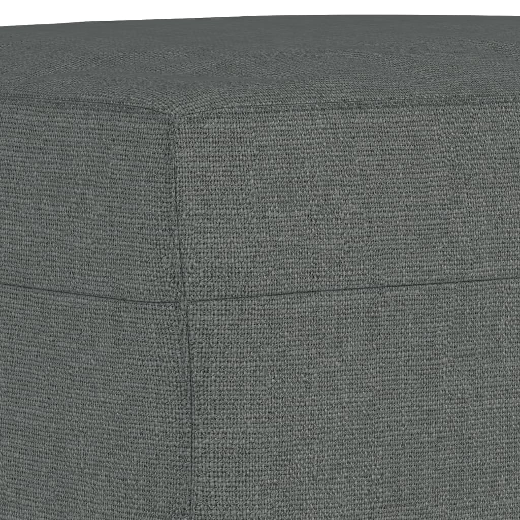 3-dijelni set sofa tamnosivi od tkanine Siva