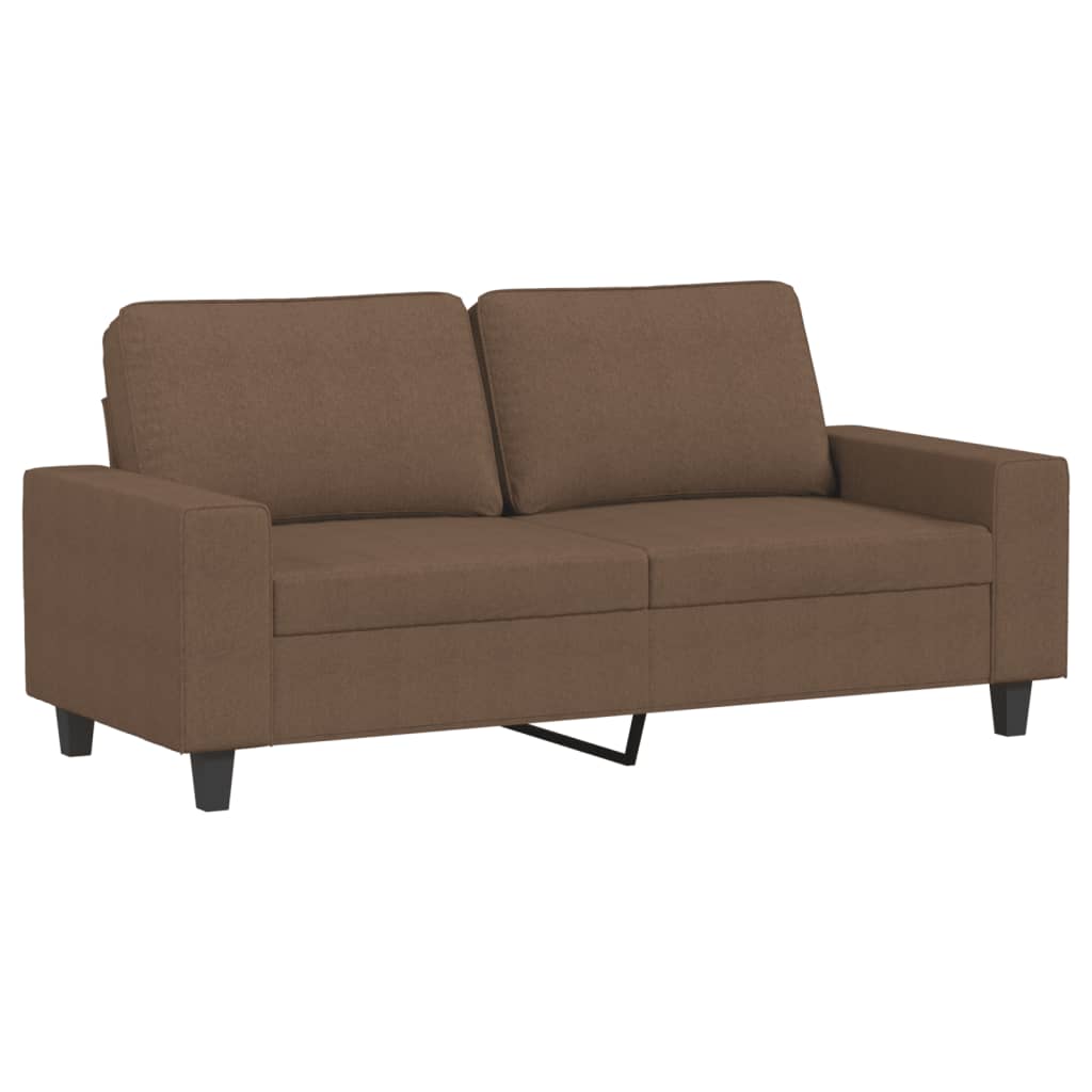 3-dijelni set sofa smeđi od tkanine