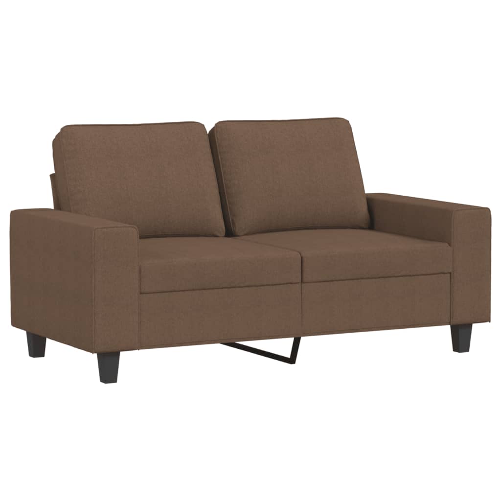 3-dijelni set sofa smeđi od tkanine