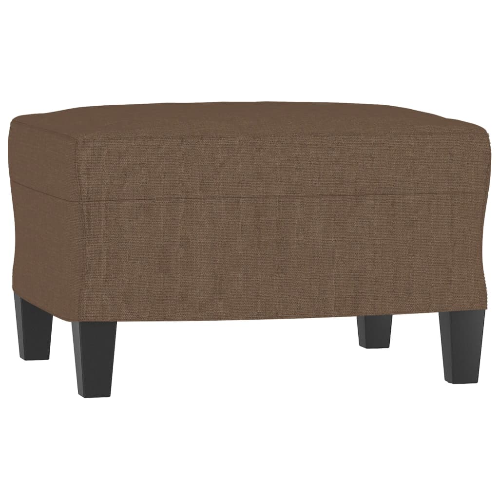 3-dijelni set sofa smeđi od tkanine