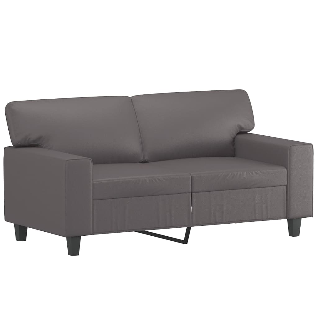 3-dijelni set sofa sivi od umjetne kože
