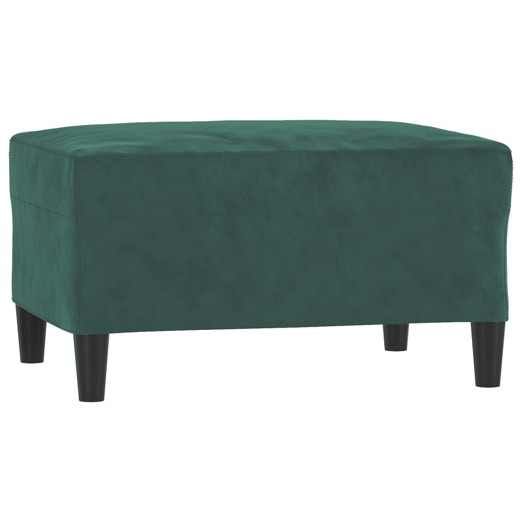 4-dijelni set sofa tamnozeleni baršunasti