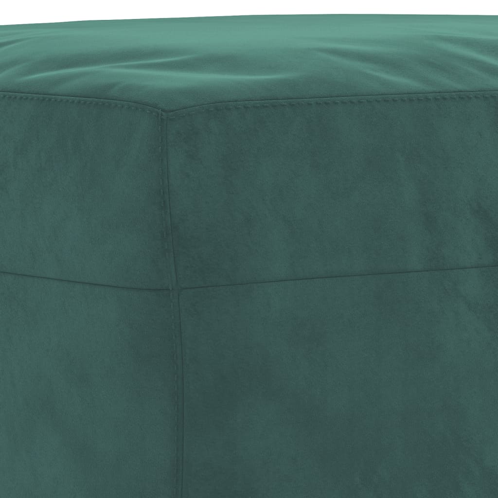 4-dijelni set sofa tamnozeleni baršunasti
