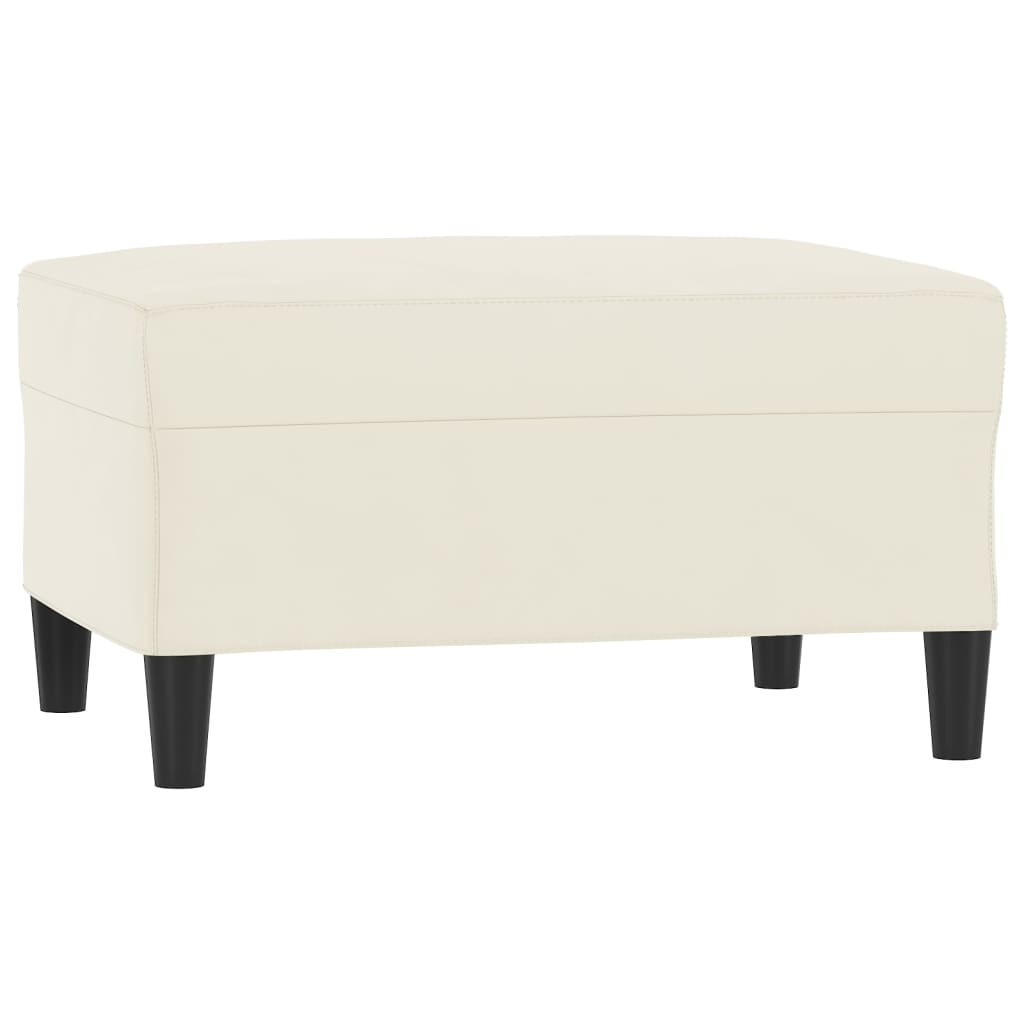 4-dijelni set sofa s jastucima krem baršunasti