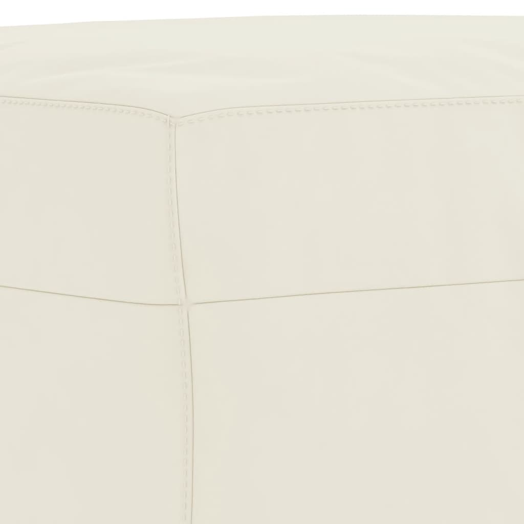 4-dijelni set sofa s jastucima krem baršunasti