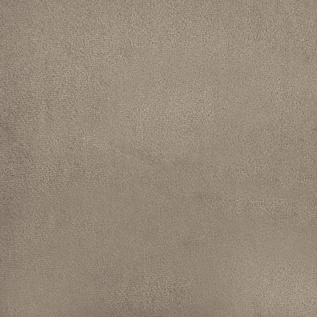 4-dijelni set sofa s jastucima, taupe mikrofibra tkanina