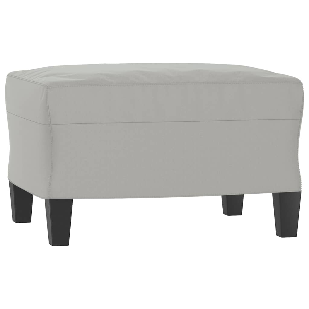 3-dijelni set sofa s jastucima svjetlosivi od mikrovlakana Siva