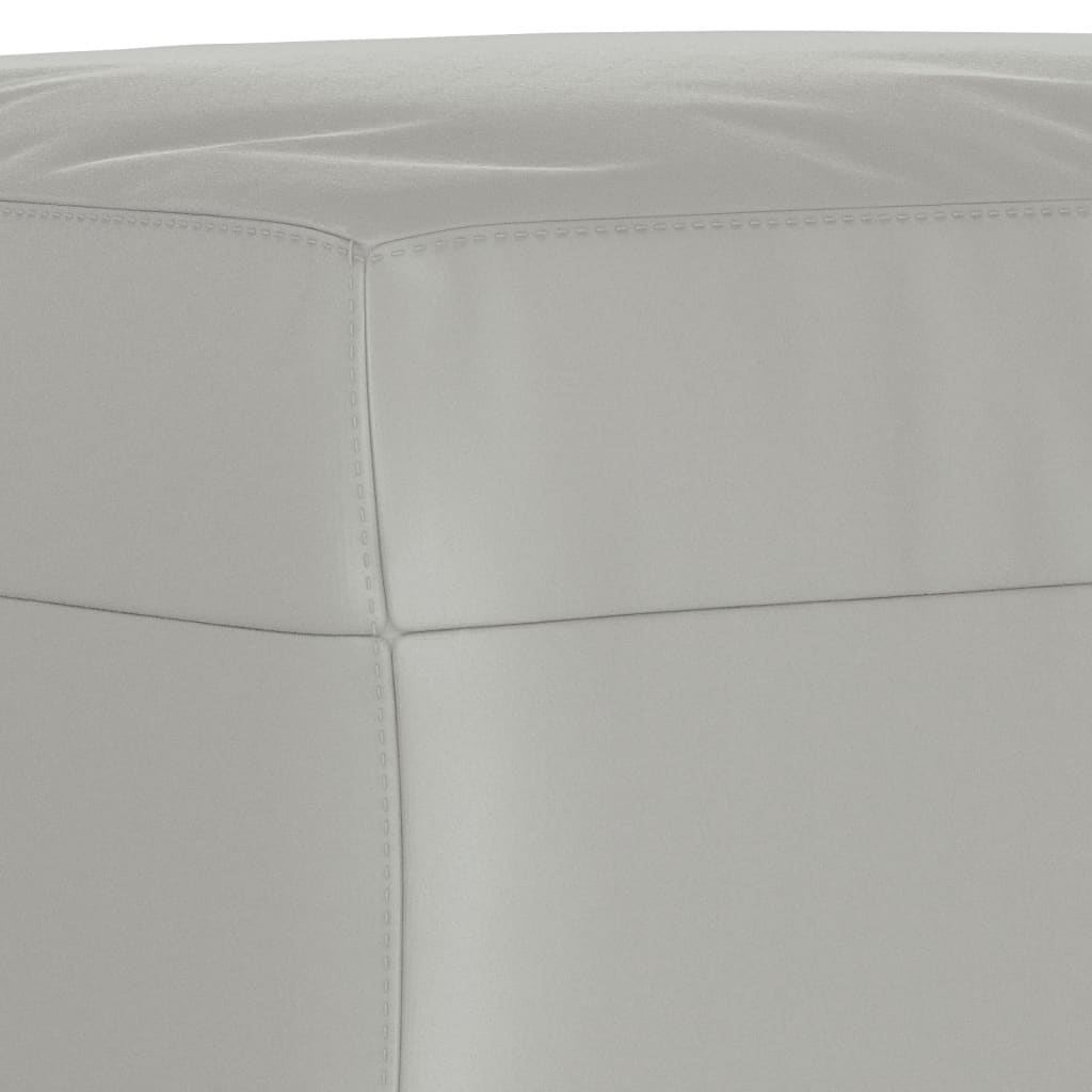 3-dijelni set sofa s jastucima svjetlosivi od mikrovlakana Siva