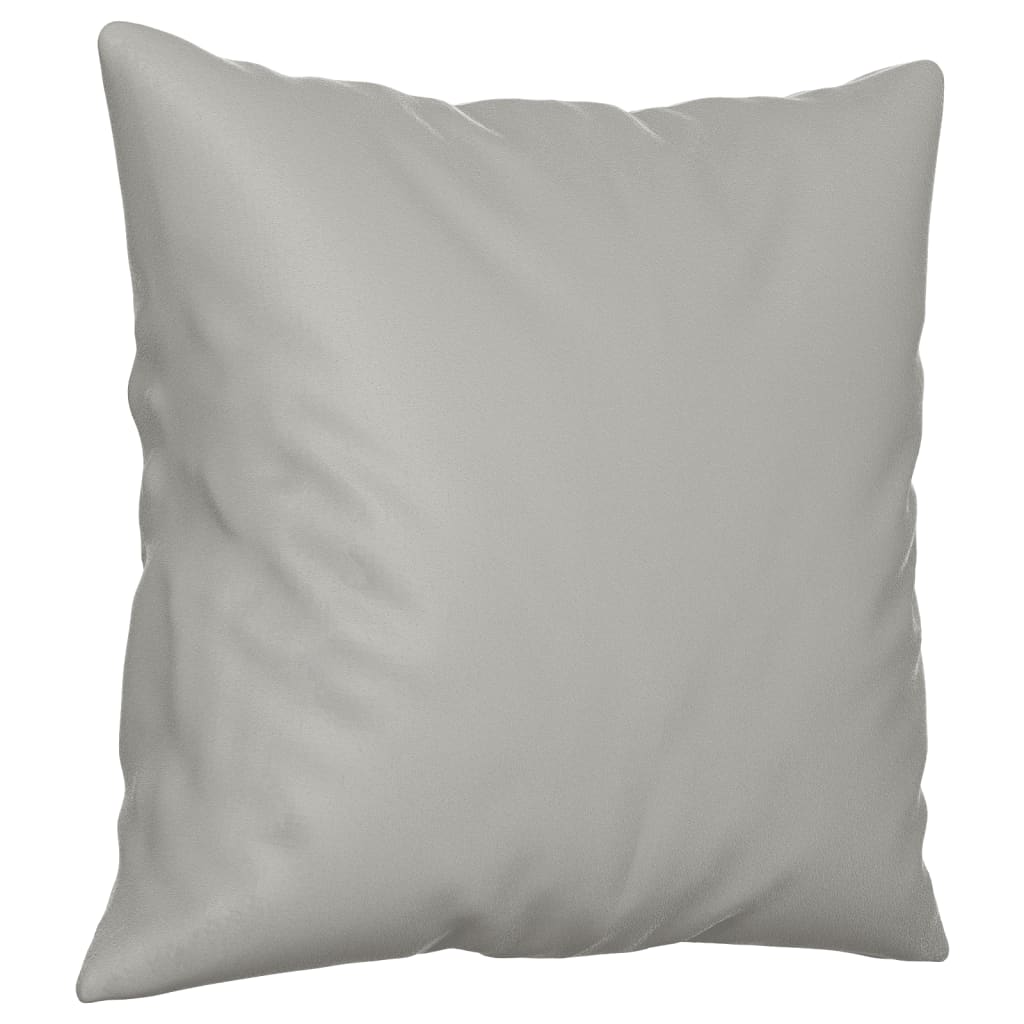 2-dijelni set sofa s jastucima svjetlosivi od mikrovlakana Siva