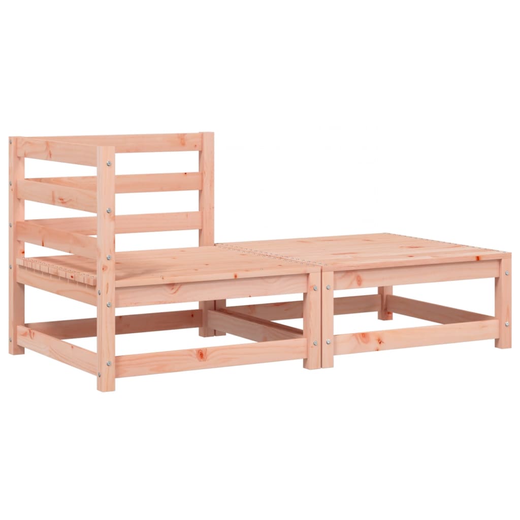 Kutna vrtna sofa s jastucima i tabureom