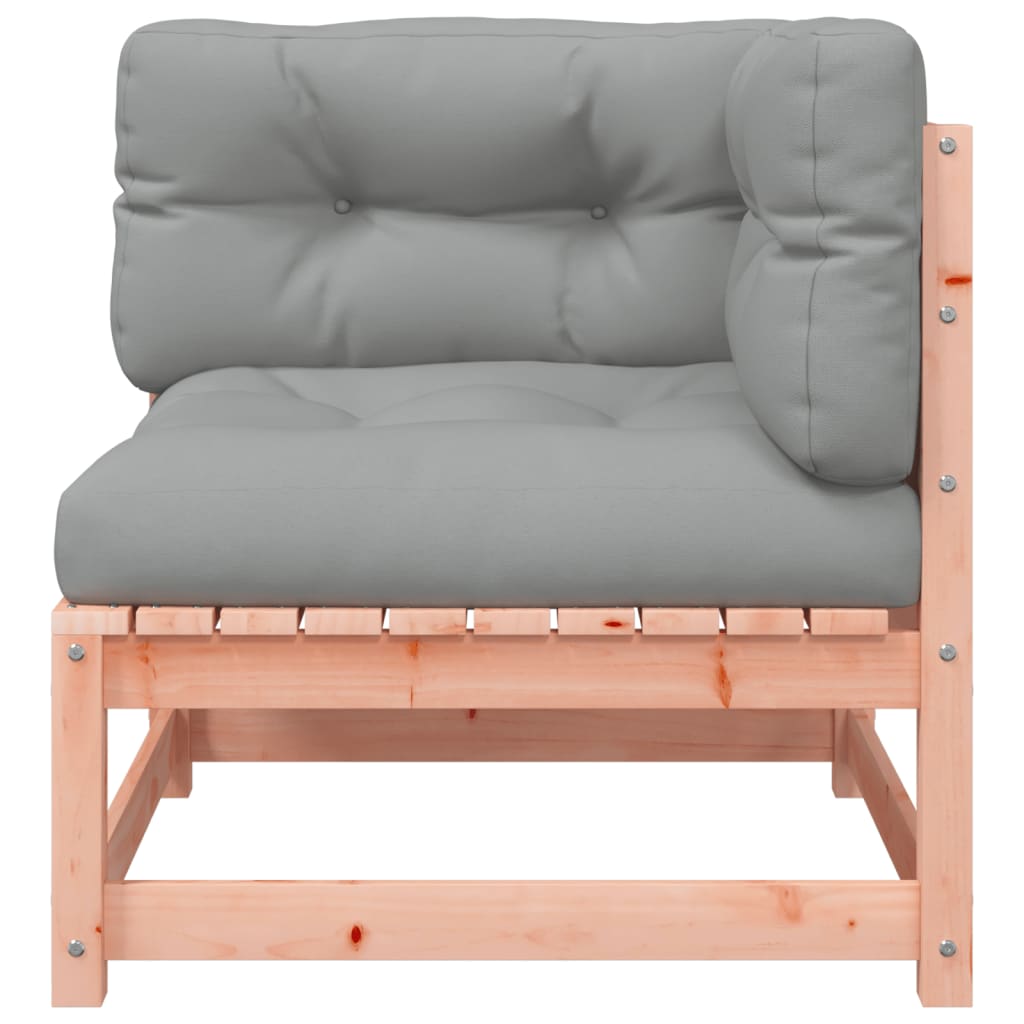 Kutna vrtna sofa s jastucima i tabureom