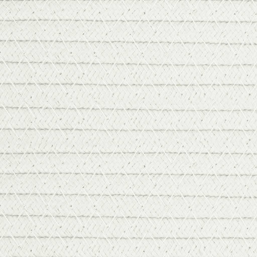 Košara za pohranu bijela Ø40x35 cm pamučna