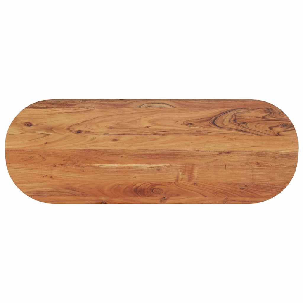 Stolna ploča 140x50x2,5 cm ovalna od masivnog drva bagrema