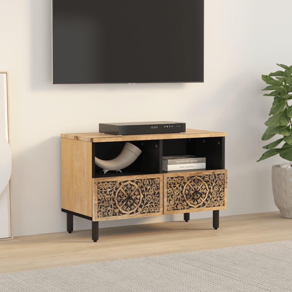 TV ormarić 70 x 33 x 46 cm od masivnog drva manga Smeđa