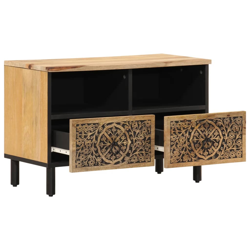 TV ormarić 70 x 33 x 46 cm od masivnog drva manga Smeđa
