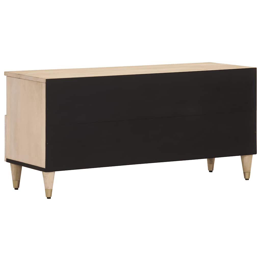 TV ormarić 100 x 33 x 46 cm od masivnog drva manga Smeđa
