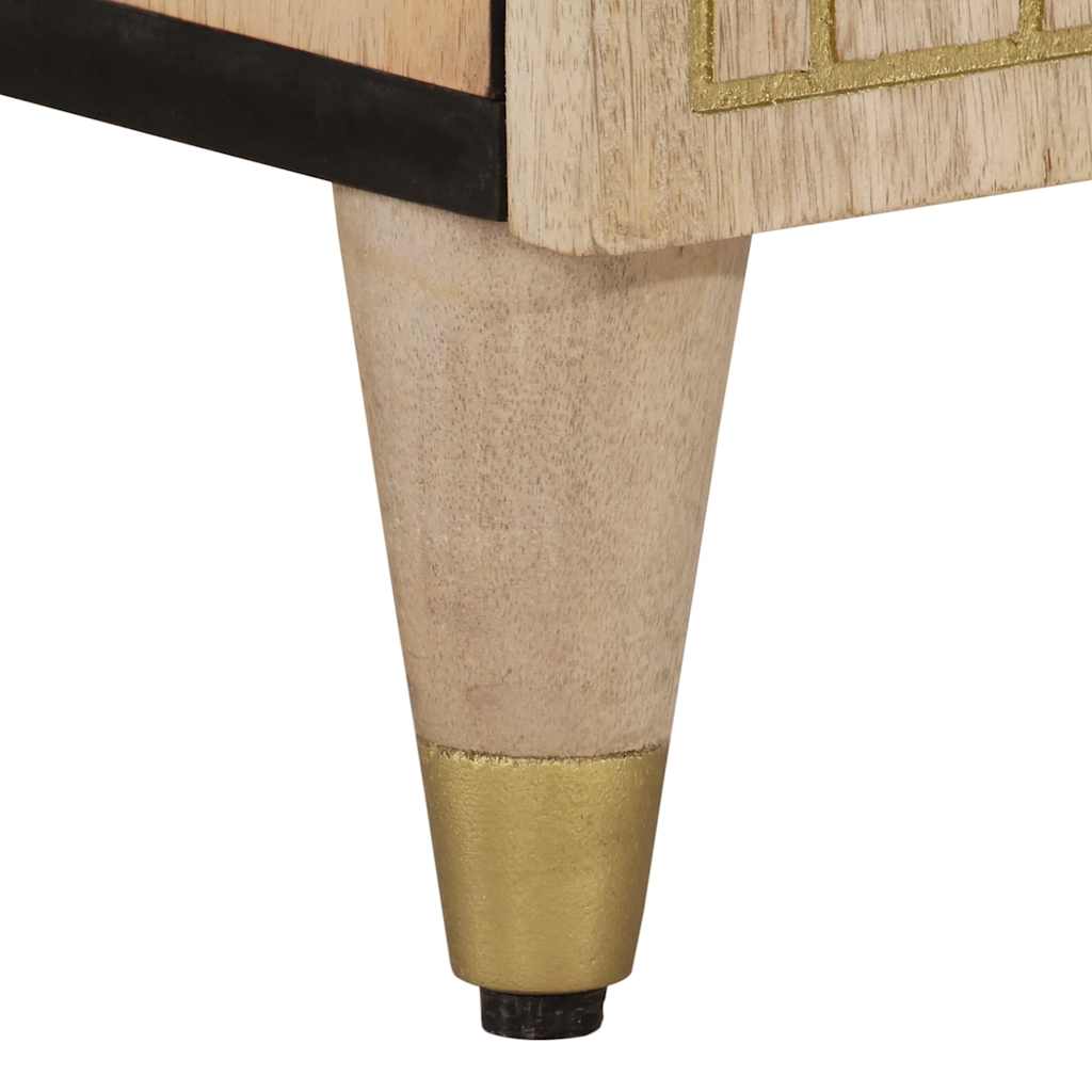TV ormarić 100 x 33 x 46 cm od masivnog drva manga Smeđa