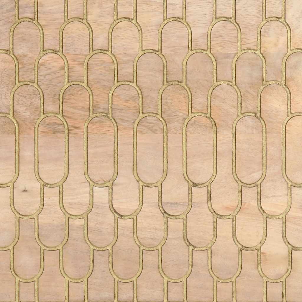 TV ormarić 100 x 33 x 46 cm od masivnog drva manga Smeđa
