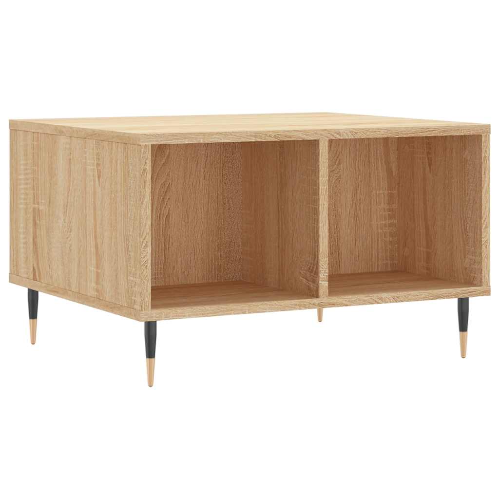Stolić za kavu boja hrasta 60 x 50 x 36,5 cm konstruirano drvo Smeđa