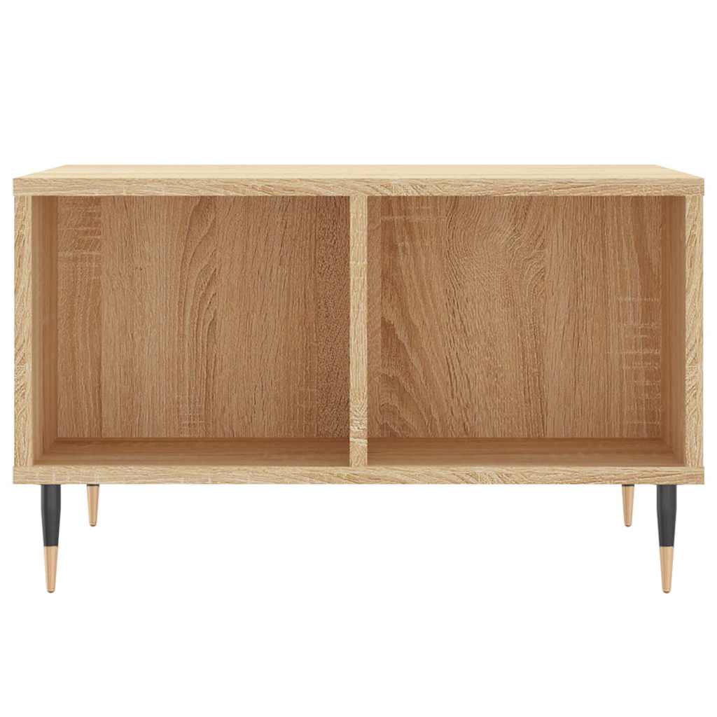 Stolić za kavu boja hrasta 60 x 50 x 36,5 cm konstruirano drvo Smeđa