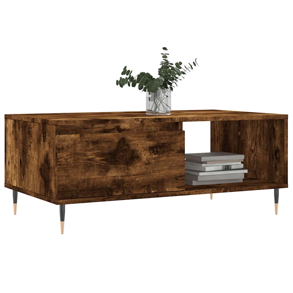 Stolić za kavu boja hrasta 90x50x36,5 cm konstruirano drvo Smeđa
