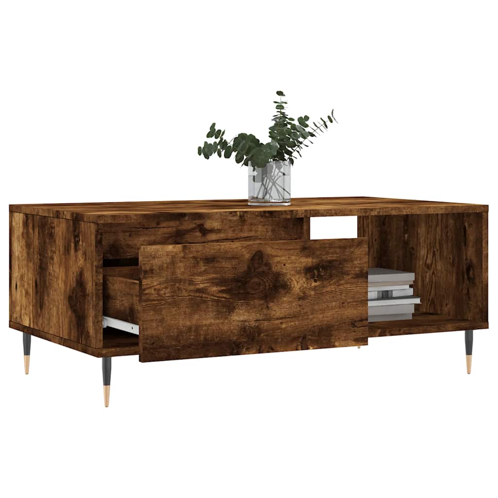 Stolić za kavu boja hrasta 90x50x36,5 cm konstruirano drvo Smeđa
