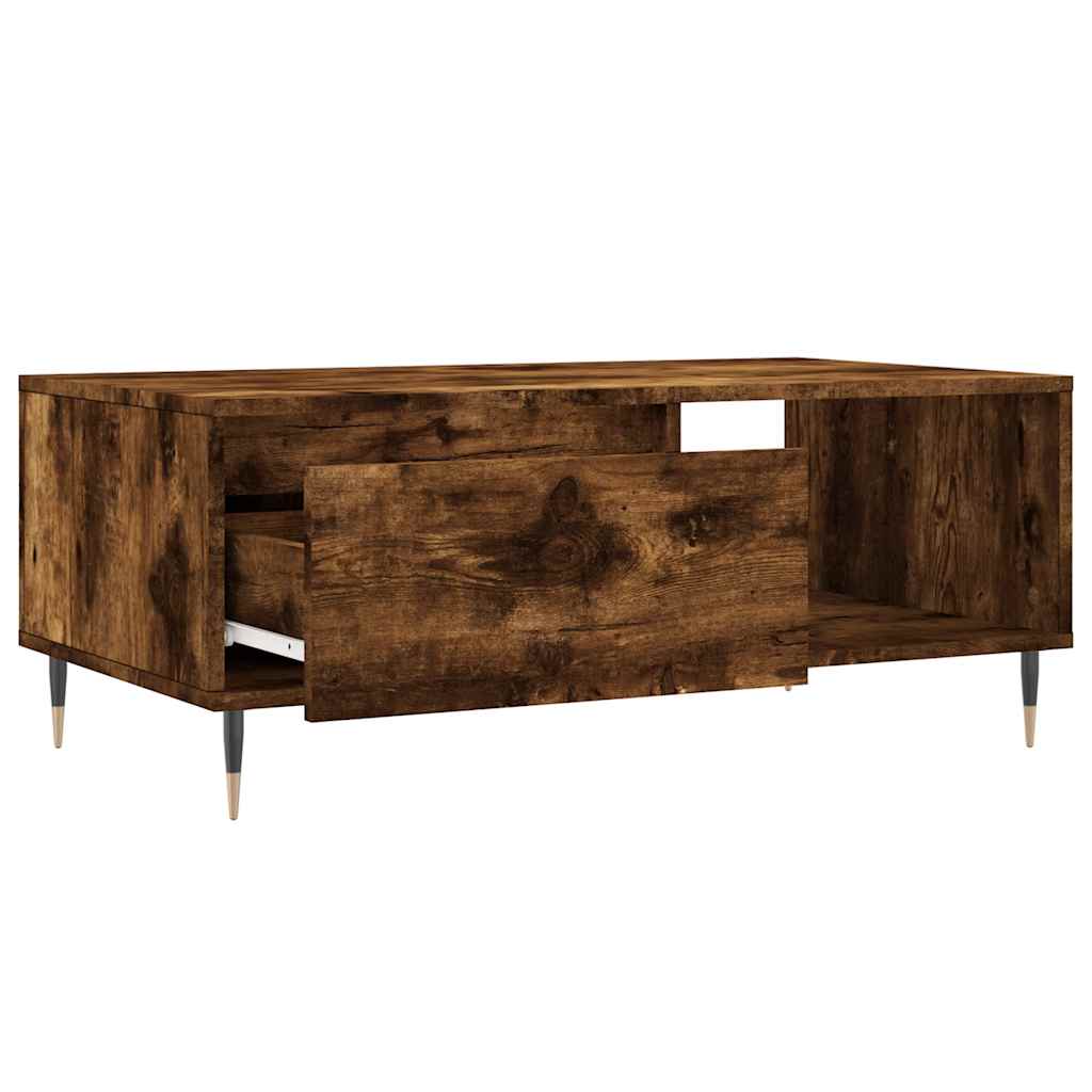 Stolić za kavu boja hrasta 90x50x36,5 cm konstruirano drvo Smeđa