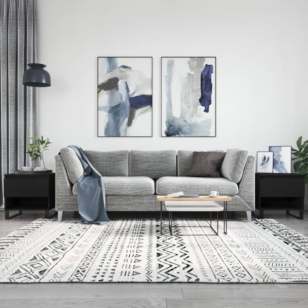 Stolići za kavu 2 kom crni 50x46x50 cm od konstruiranog drva
