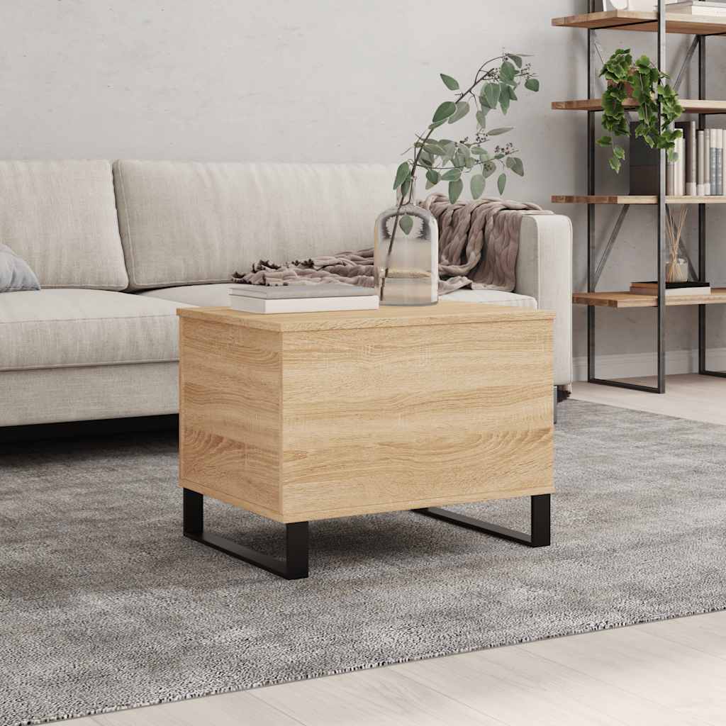 Stolić za kavu boja hrasta 60 x 44,5 x 45 cm konstruirano drvo