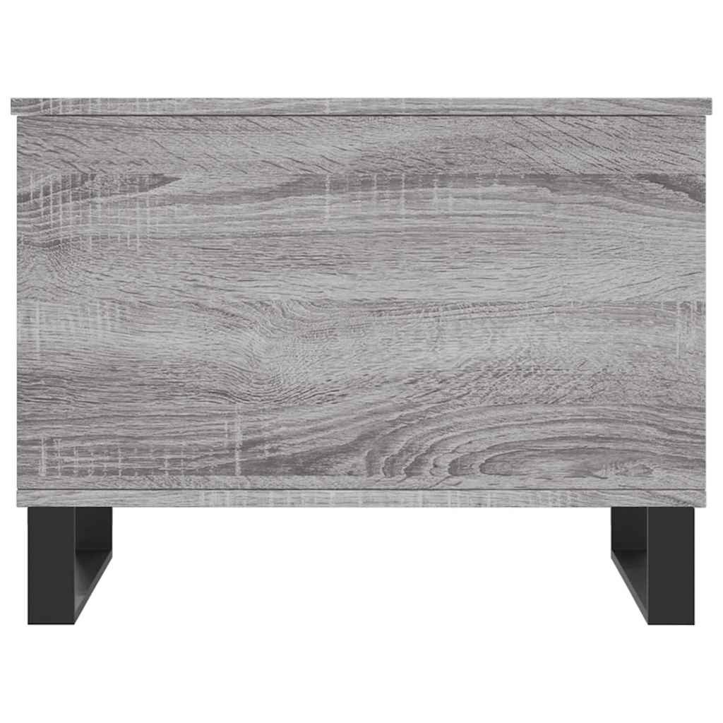 Stolić za kavu boja hrasta 60 x 44,5 x 45 cm konstruirano drvo Siva