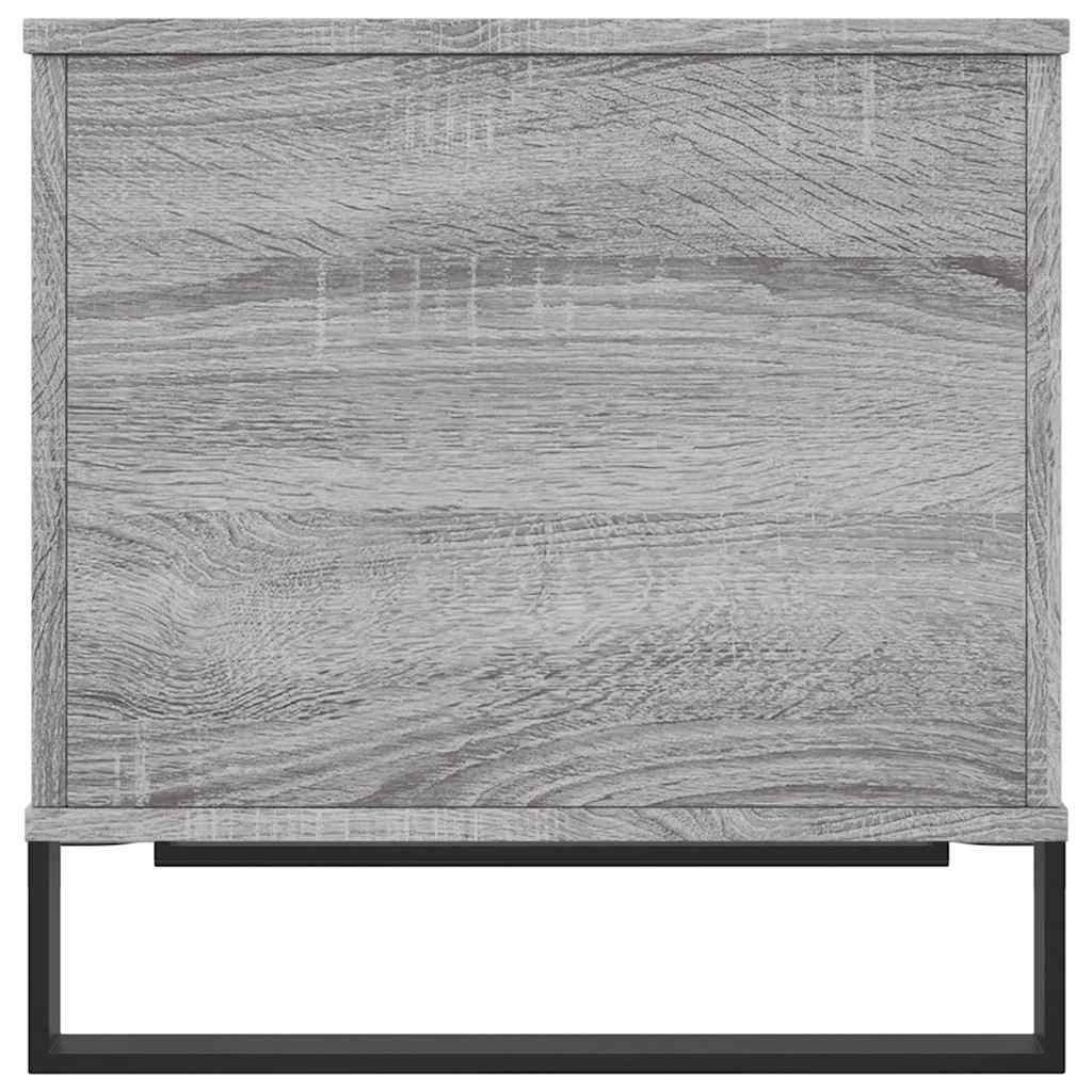 Stolić za kavu boja hrasta 60 x 44,5 x 45 cm konstruirano drvo Siva