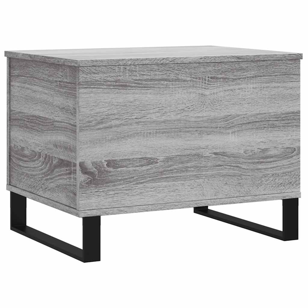 Stolić za kavu boja hrasta 60 x 44,5 x 45 cm konstruirano drvo Siva