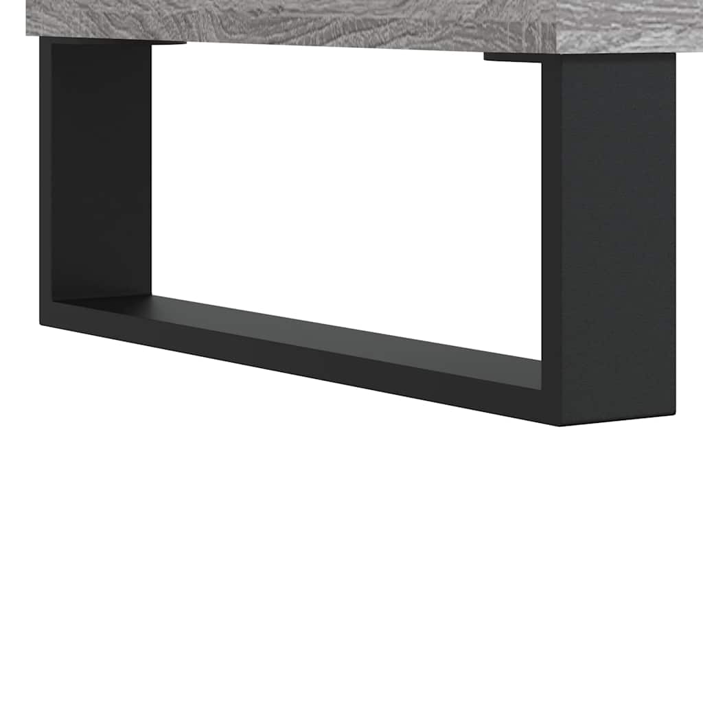 Stolić za kavu boja hrasta 60 x 44,5 x 45 cm konstruirano drvo Siva