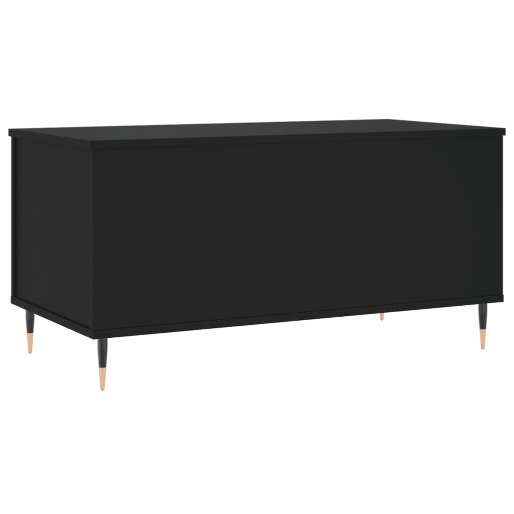 Stolić za kavu crni 90 x 44,5 x 45 cm od konstruiranog drva Crna