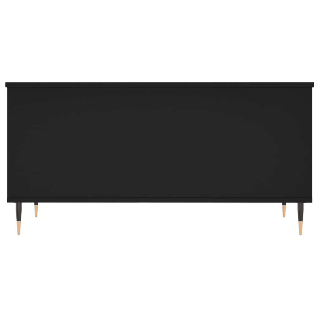 Stolić za kavu crni 90 x 44,5 x 45 cm od konstruiranog drva Crna