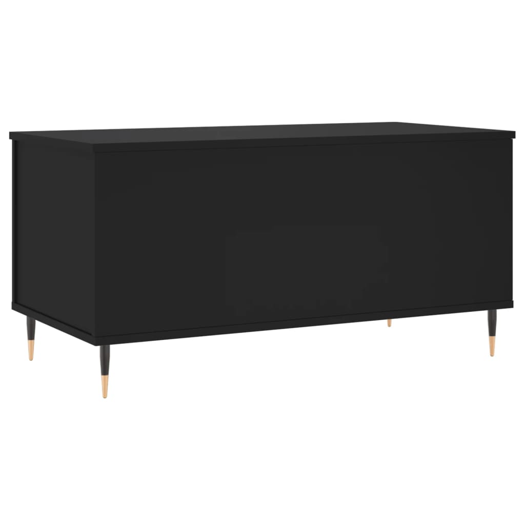 Stolić za kavu crni 90 x 44,5 x 45 cm od konstruiranog drva Crna