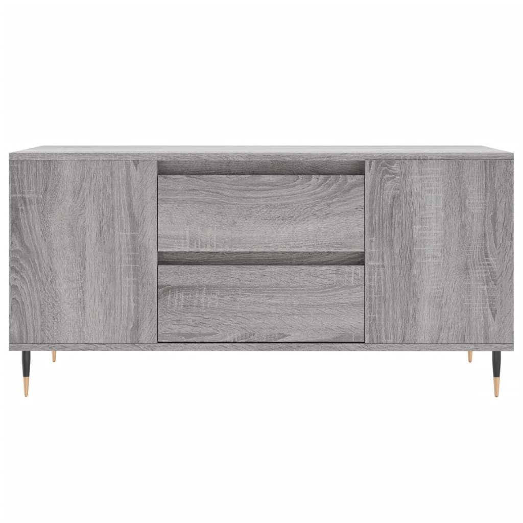 Stolić za kavu boja hrasta 102x44,5x50 cm od konstruiranog drva Siva