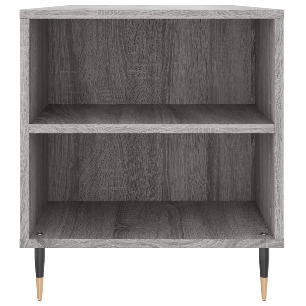 Stolić za kavu boja hrasta 102x44,5x50 cm od konstruiranog drva Siva
