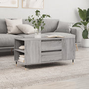 Stolić za kavu boja hrasta 102x44,5x50 cm od konstruiranog drva Siva
