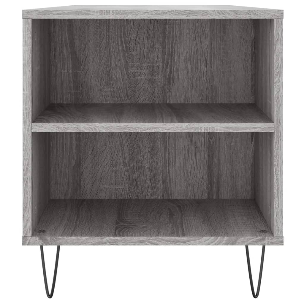 Stolić za kavu boja hrasta 102x44,5x50 cm od konstruiranog drva Siva