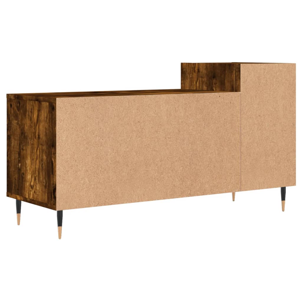 TV ormarić boja dimljenog hrasta 100x35x55 cm konstruirano drvo Smeđa
