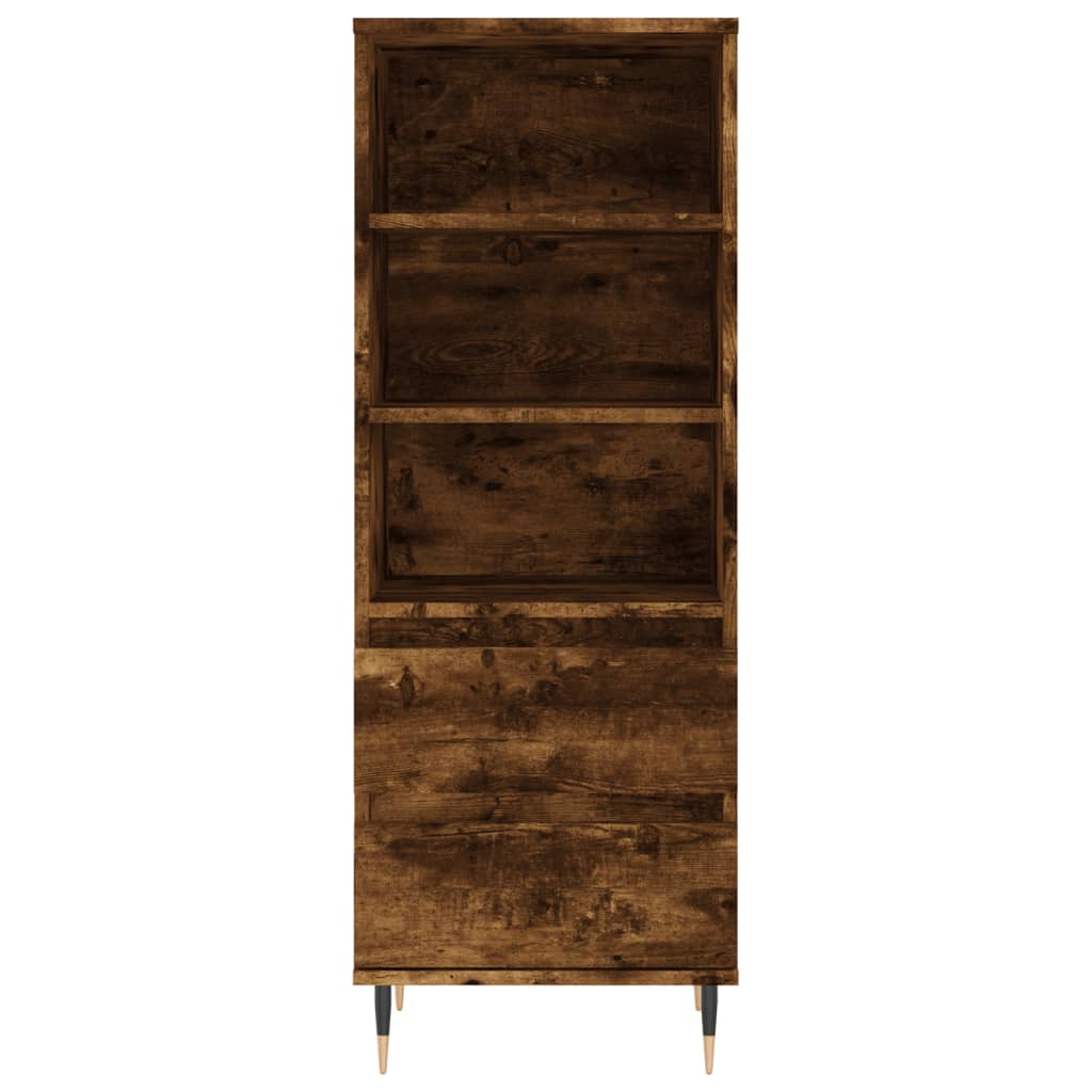 Visoka komoda boja hrasta 40x36x110 cm od konstruiranog drva Smeđa